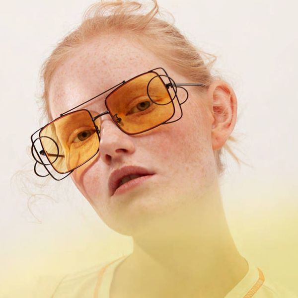 

sunglasses large frame fashion square women men brand designer pink sun glasses vintage metal optical gafas sol okulary, White;black