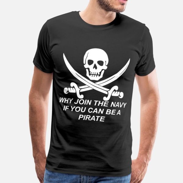 

военно-морской флот против пиратов череп череп пираты тенниски мужчин дизайнер хлопок вокруг шеи мужской сумасшедшей комфортной летнего kawa