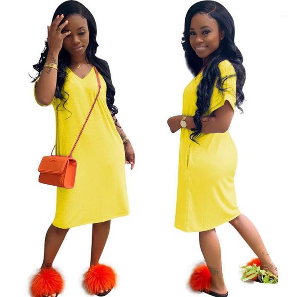 

cool beach dress women v-neck mini dresses short sleeve night club dress candy color causal, Black;gray