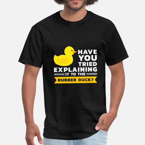 

программирование duck debug тенниска мужчины создать футболку o шеи фотографии fit комфортное лето стиль оригинальная рубашка