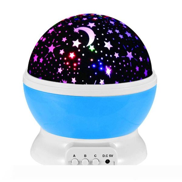 

rotation led night light usb dc5v starry moon sky projector christmas decoration lights for bedroom