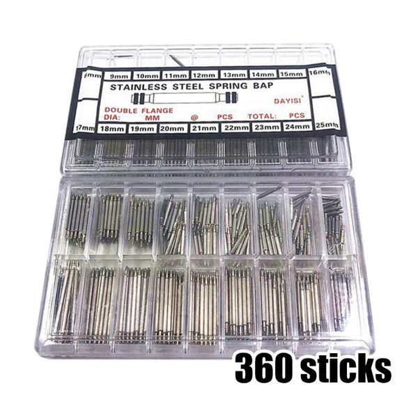 

professional hand tool sets 270pcs/360pcs watch band spring bars strap pins remover stainless repair tools 8-25mm