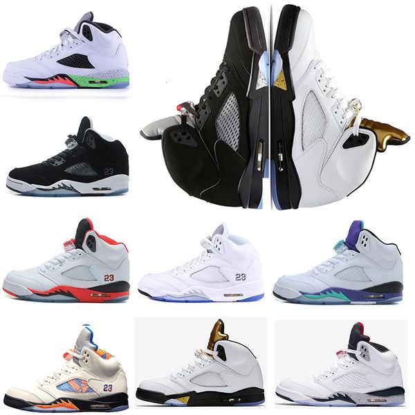 

wholesale new men shoe 5 v olympic gold red suede tongue reflect basketball shoes 5s triple blue sneakers shoesdiscount ing, Black