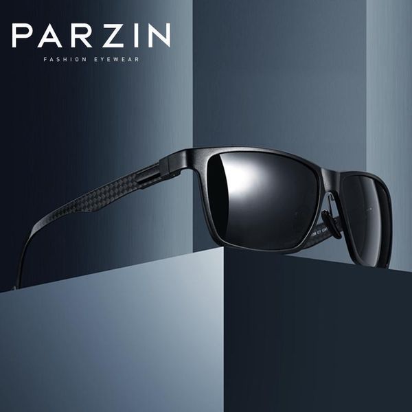 

parzin polarized sunglasses men aluminum magnesium alloy large frame sports sunglasses male driving glasses new 8281, White;black