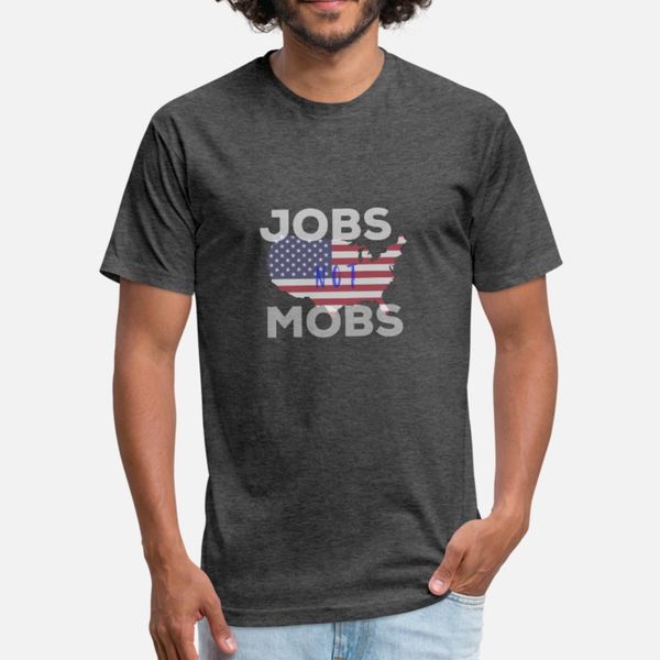 

jobs not mobs american 2020 t shirt men print 100% cotton plus size 3xl letter famous comfortable spring autumn formal shirt