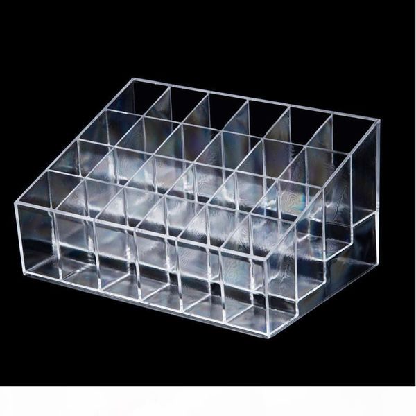 

новый fahison прозрачный макияж box акриловые cosmetics organizer desktop clear box хранения case large для женщин подарки af1, Golden;white