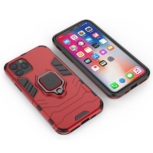 

cgjxsnew arrive holder ring cases hybrid armor robot tpu pc cases for iphone 11 pro max 2019 xs max xr xs x 8 7 6s 6 plus back cover phone c