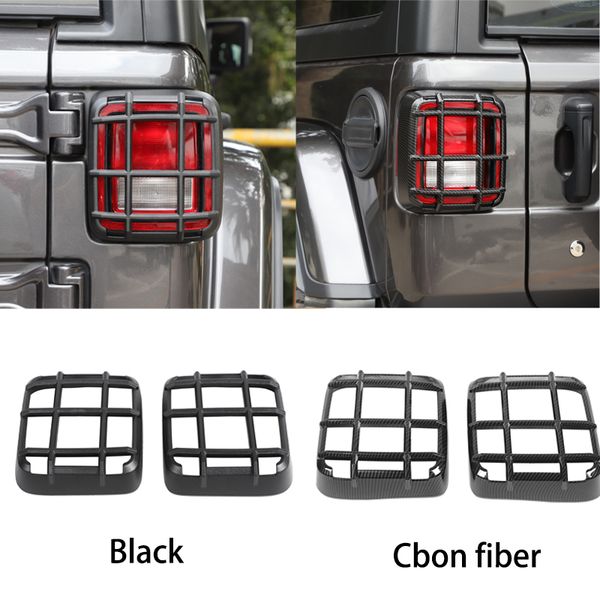 ABS Auto Hinten Schwanz Licht Lampe Schutz Abdeckung Trim Für Jeep Wrangler JL 2018 + Auto Außen Zubehör