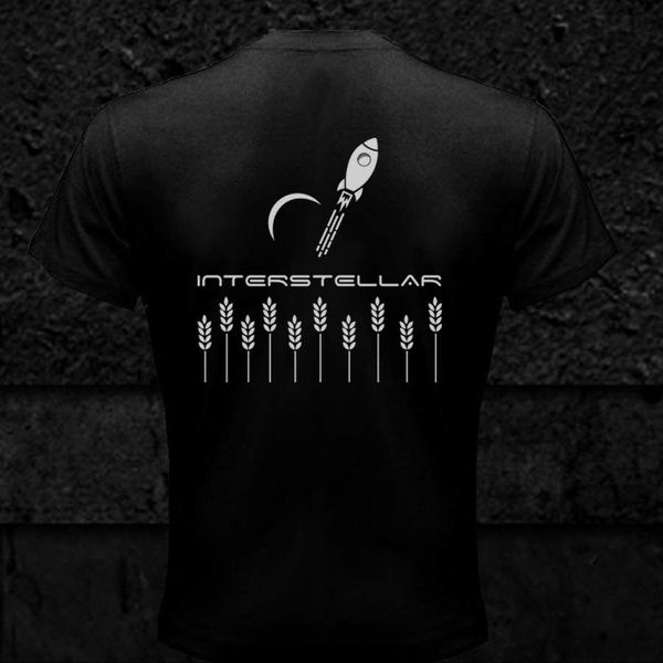 

endurance space exploration interstellar shirt nolan t-shirt double side 2020 new men's fashion color o-neck casual movie shirt