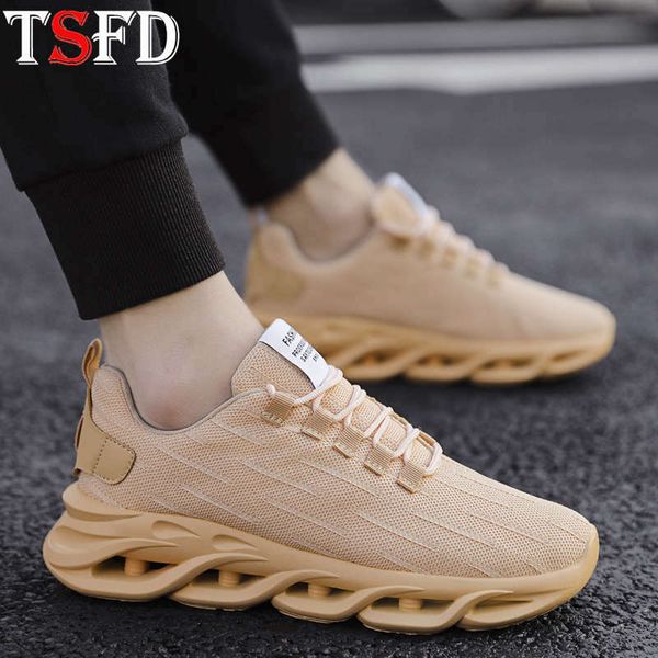 

light soft shoes men sport lace up blade sneakers man platform mesh breathable running shoes low men's summer sports shoe h2