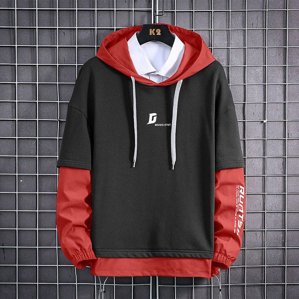 

white sweatshirt hoodie for man hoodie sweatshirt spring and autumn new men's sweater crewneck coat popular brand coat, Black