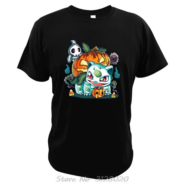 

bulbasaur t shirt halloween duskull gastly men cotton digital print japan video game tee shirt anime