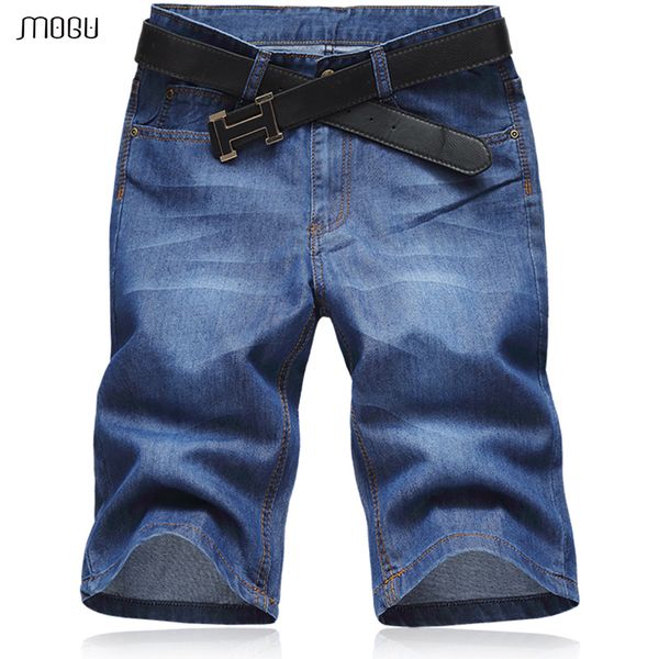 

mogu classic mens denim shorts 2020 summer new vogue casual blue short jeans cotton pants many sizes available 52