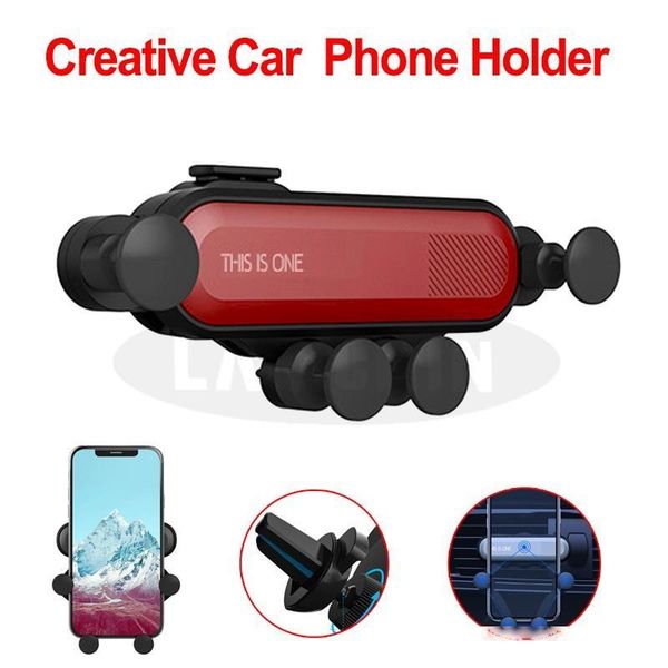 

cgjxs universal gravity car phone holder for iphone x xs x max samsung s9 car air vent for mobile phone with retail box