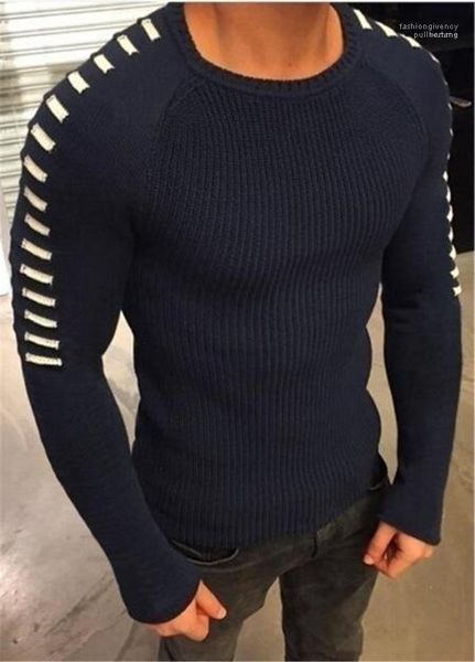 

fashion hollow designer slim fit long sleeved o-neck autumn mens sweaters o-neck, White;black
