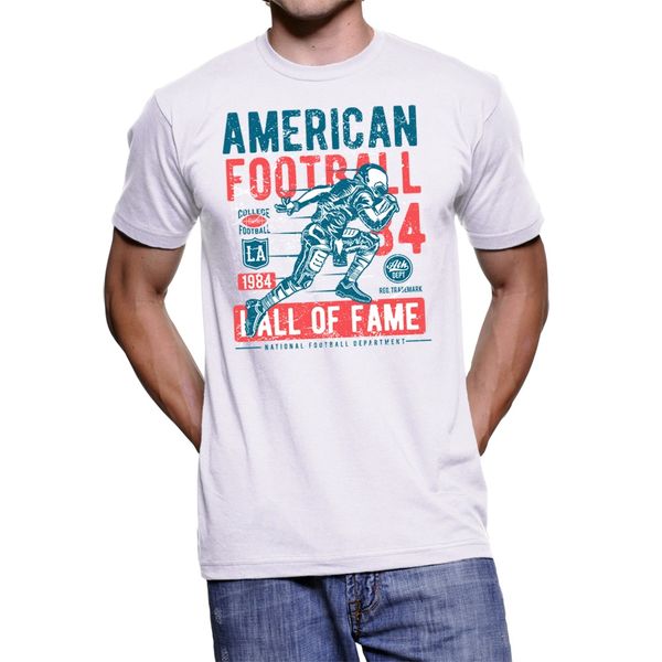 

2019 new summer t - shirt uomo american football vintage illustration cool men tee shirt