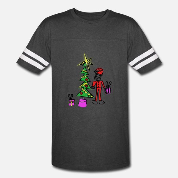 

navidad, christmas, sant, claus, papa, noel, tree, t shirt men custom cotton round collar formal fitness comfortable spring autumn letter