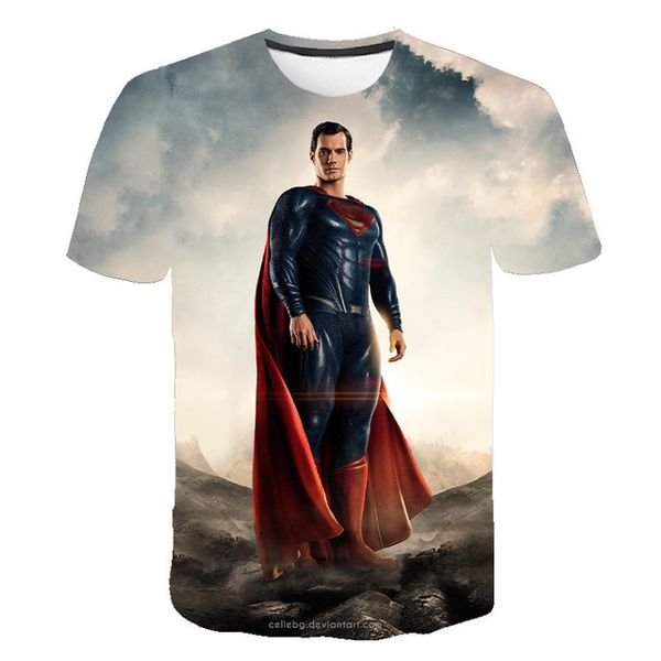 

superman/batman/spider man/captain america /hulk/iron man 3d men 3d print shirts harajuku humor kawaii men clothing