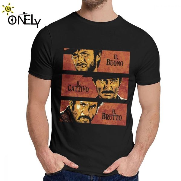 

for men t-shirt the good the bad and the ugly good cotton funny classic round neck vintage la camiseta