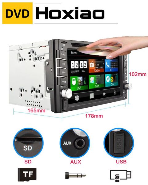 

gps universal car radio 2 din car dvd player gps navigation computer speakers maps of tf card 2din cd ing