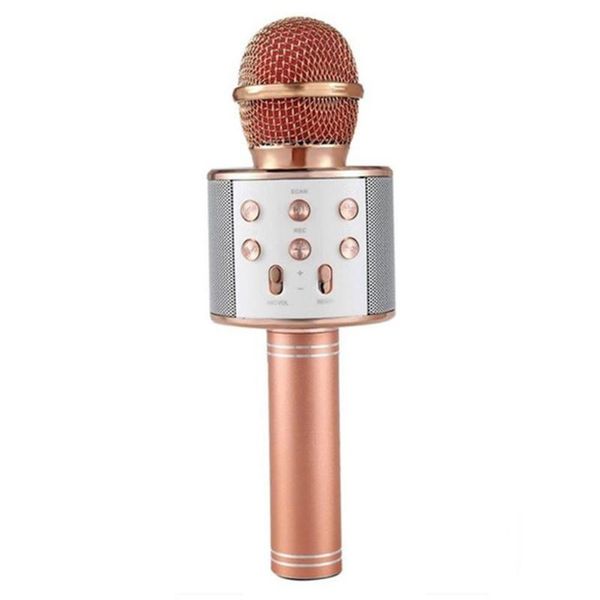 

professional ws-858 handheld ktv microphone portable wireless karaoke home mic speaker player microphones