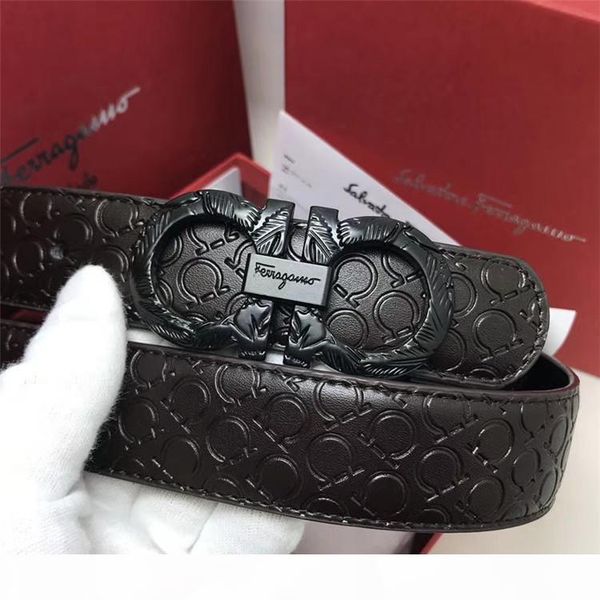 

original boxyoung cowhide belt youth casual jeans belt the fashion leisure2018, Black;brown