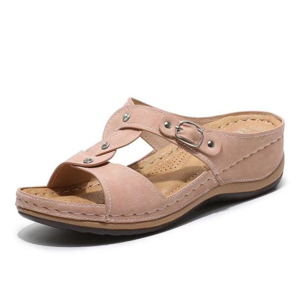 

женщины summer open toe comfy сандалии super soft ортопедический низкие каблуки walking сандалии корректор sandalias de mujer verano, Black