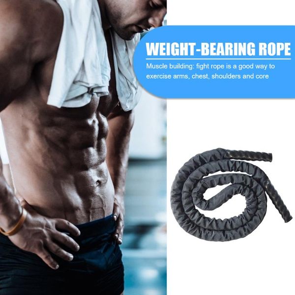 

2.8m heavy thick battle skipping rope training fitness weighted strength power for effective working-out accessories