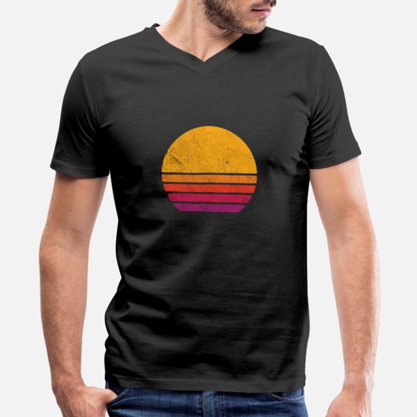 

vintage mountain lover sunset retro minimalist sun t shirt men designer short sleeve o neck solid color gift fashion summer letters shirt
