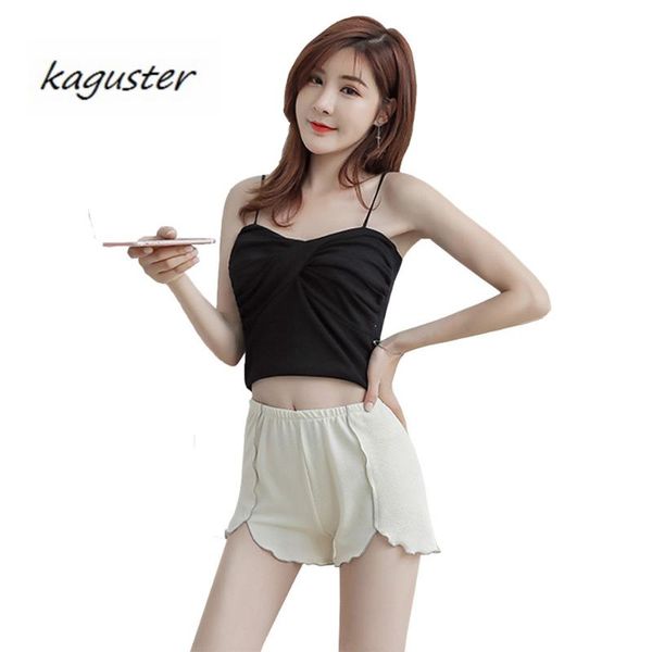 

women's shorts 2021 stuff style light proof summer silver edge plus large women elastic comfortable home, White;black