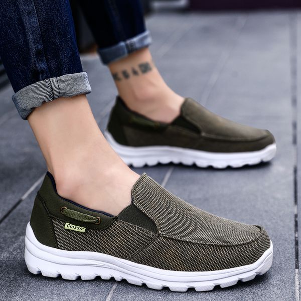 

mens shoes casual breathable comfort sneakers men unique design moccasins men boat shoes khaki blue eur size 39-48, Black