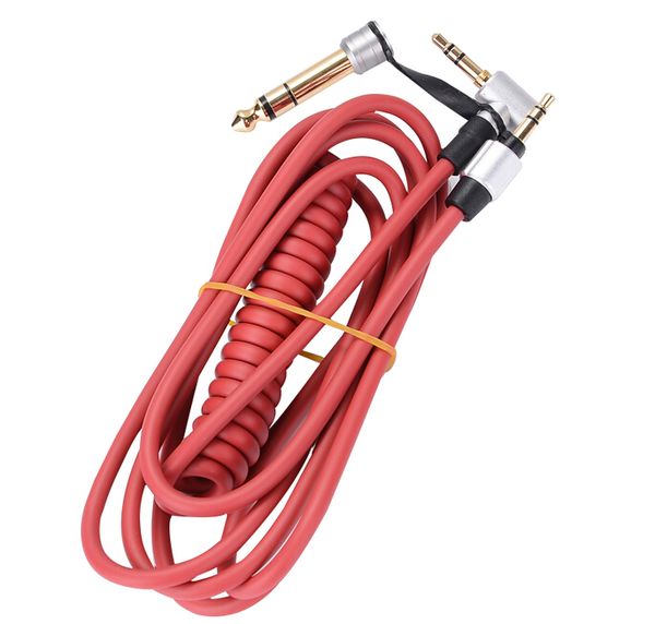 

3.5 to 3.5 / 6.5mm spring to record audio cable two use spring audio cable durable wholesale 50pcs