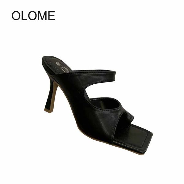 

summer shoes women fashion brand slippers high heels elegant ladies leisure footware female casual chaussures zapatos de mujer, Black