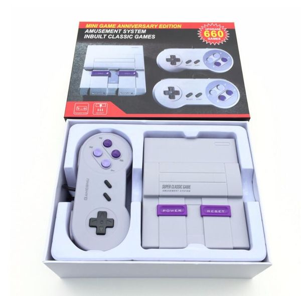 Супер Классический SFC TV Ручной мини игровых приставок для 660 SFC NES SNES Games Console против 620 розетки 821 factpry