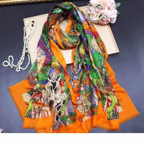 

2019 fashion brand designer scarves winter muffler pure cashmere scarf and shawls wraps hijab pashmina lady's muffler female neck warme, Blue;gray
