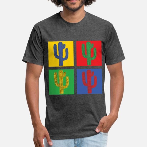 

cactus green blue red yellow cool gift t shirt men design 100% cotton euro size s-3xl family fit new style spring autumn unique shirt