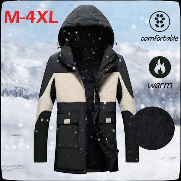 

camping outdoor sport windproof softshell jacket men winter warm men hiking skiing waterproof jacket hoodie fleece coat, Blue;black