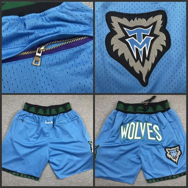 

minnesota timberwolves 1997-98 just don hardwood nba men basketball shorts, Black
