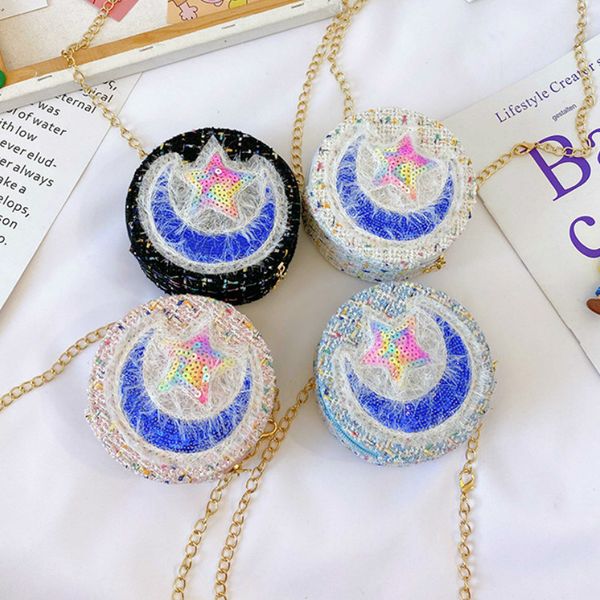 

children's mini handbag 2020 autumn winter cute princess crossbody bags for kids girl small coin wallet pouch baby party purse, White