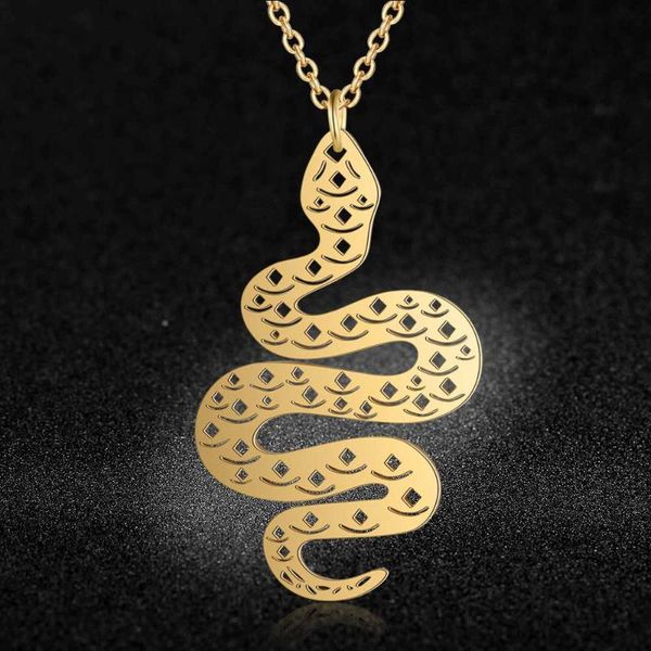 

unique animal snake necklace lavixmia italy design 100% stainless steel necklaces for women super fashion jewelry special gift, Silver