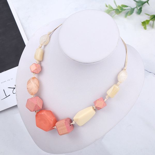 

ydgy irregular beads necklace jewelry sweater chain short fashion women's collar chain wholesale, Silver
