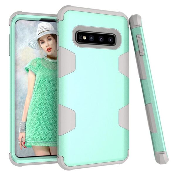 

cgjxsfor samsung s10 plus case 3in1 hybrid dual layer heavy duty shockproof phone cases for samsung s10 plus s10e
