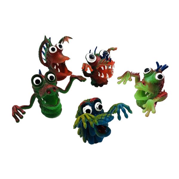 

5pcs baby kids finger animal educational story toys puppets monsters