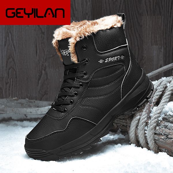 

мужские сапоги мужские зимние ботинки моды snow boots обувь плюс размер зимние кроссовки голеностопного черный коричневый обувь, Black
