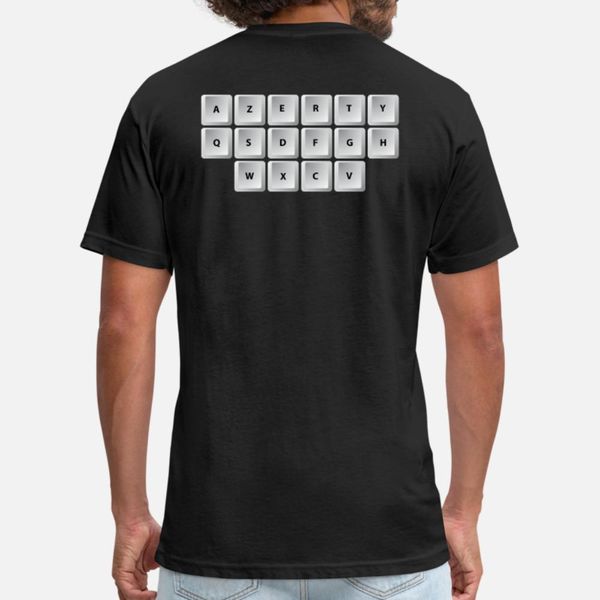 

back massages for dad & mom keyboard keys gifts t shirt men create cotton o-neck normal fit humor spring autumn cool shirt