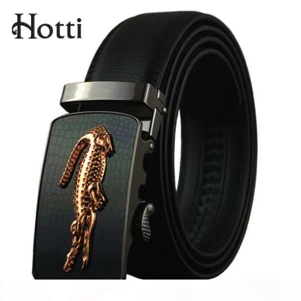 

i] fashion designers man automatic buckle leather luxury belts business male alloy buckle belts for men ceinture homme, Black;brown