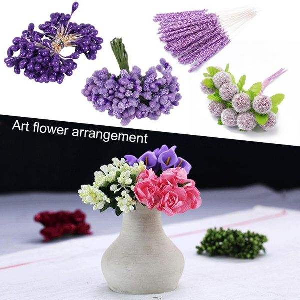 

artificial flower stamen craft mini for wedding decorations purple diy 1bundle