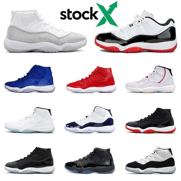 

2020 jumpman 11 новый белый разводят 11s metallic silver мужчины женщины баскетбол обувь concord cap и платье gamma blue space jam кроссовки, Black