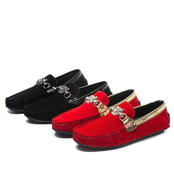 

мужская обувь повседневная обувь вождения удобная и дышащая летняя мужская мокасины легко носить non-slip man 2020 новый стиль, Black