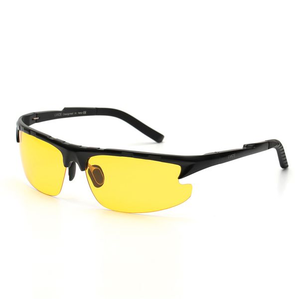 

night vision glasses polarized driving glasses men anti-glare yellow uv400 eyewear gafas 2020, White;black